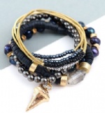 Natural stone bracelet set of 4 pieces