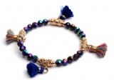 Latest Design Hematite Beads Tassel Spider Charm Men Bracelet Set Women Bracelet