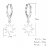 Six star earrings