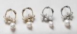 Plastic pearl earring
