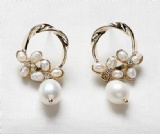 Plastic pearl earring