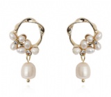 Plastic pearl earring