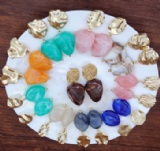 Acryl and resin earring