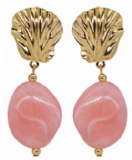 Acryl and resin earring