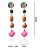 Acryl and resin earring