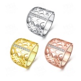 Fashion CZ Rings For Customize Wholesale Price 