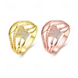 Fashion CZ Rings For Customize Wholesale Price 